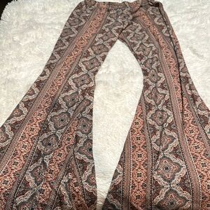 Boho Patterned Flare Pants